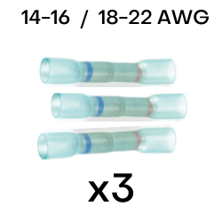 Step Down Heat Shrink Butt Splices 14-16 to 18-22 AWG CE1422 Lithium Compatible