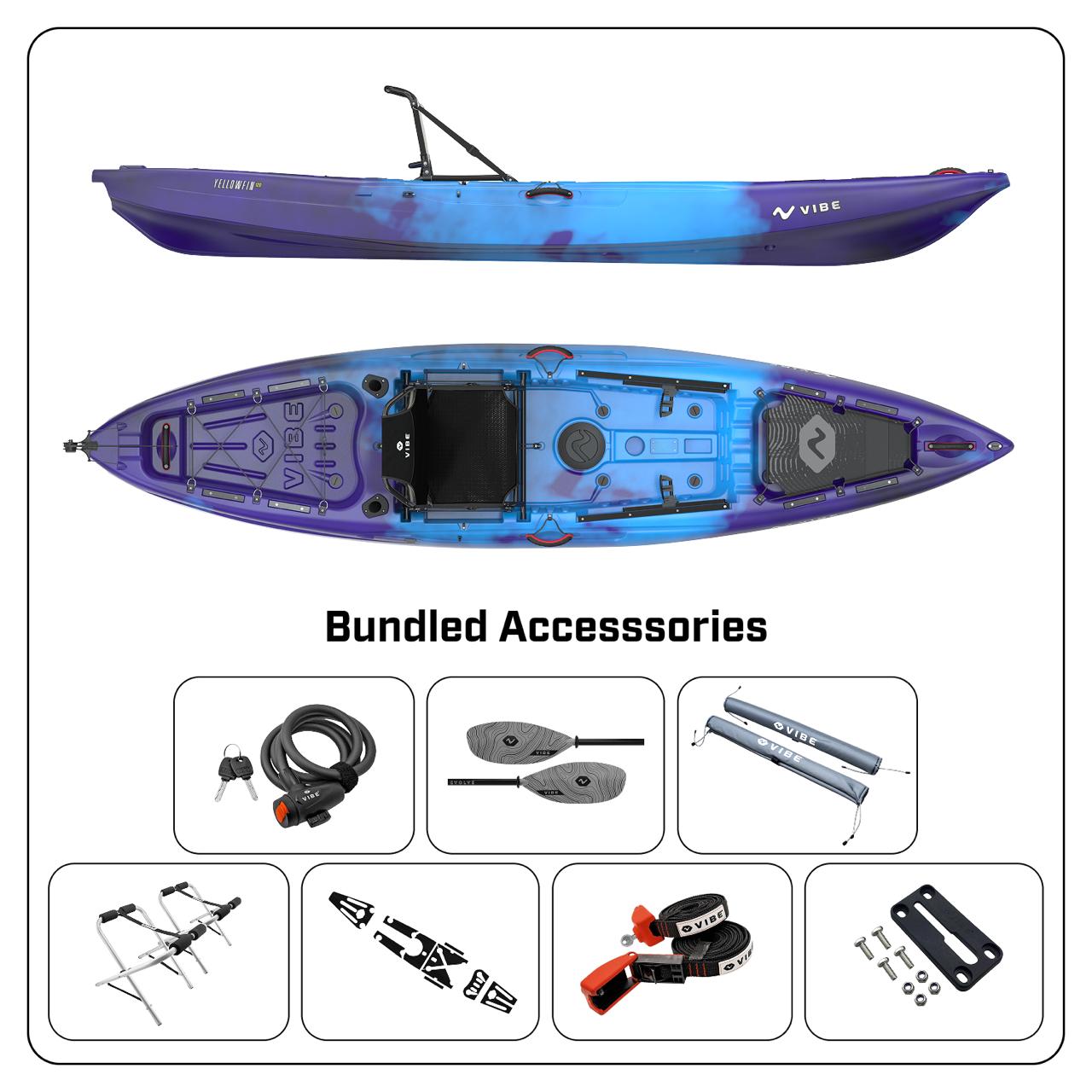 Yellowfin 120 - Transport & Paddle Ready Bundle