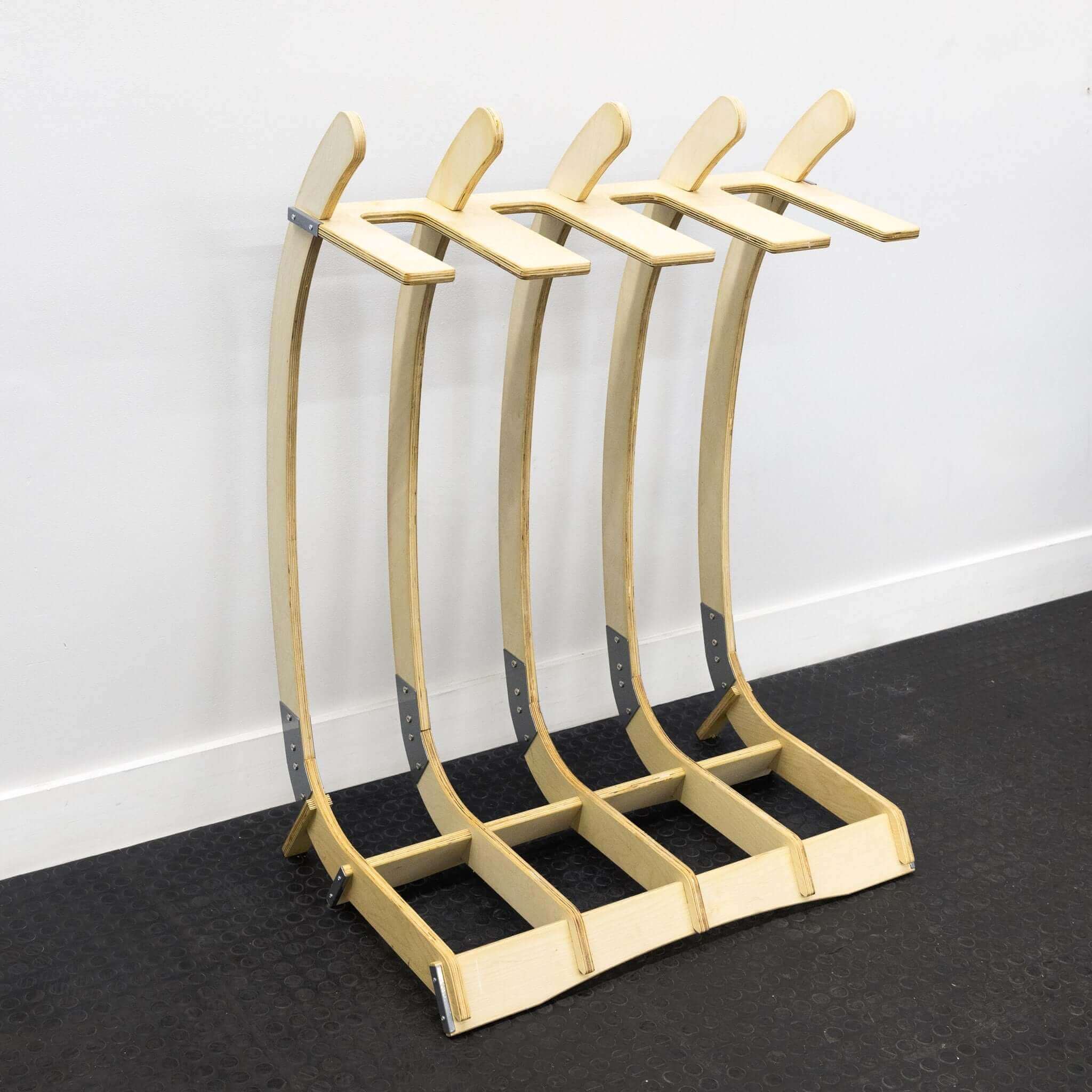 Big Sur Surfboard Storage Wood Stand | Holds 4 Surfboards
